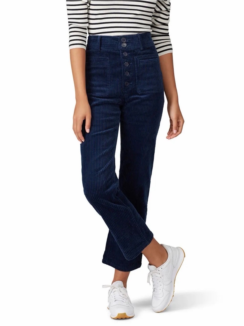 Apiece Apart Marston High-Rise Navy Corduroy Women's Jeans